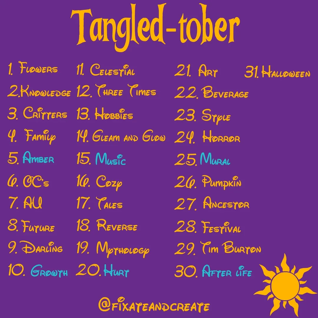 30 prompts for Tangled-tober