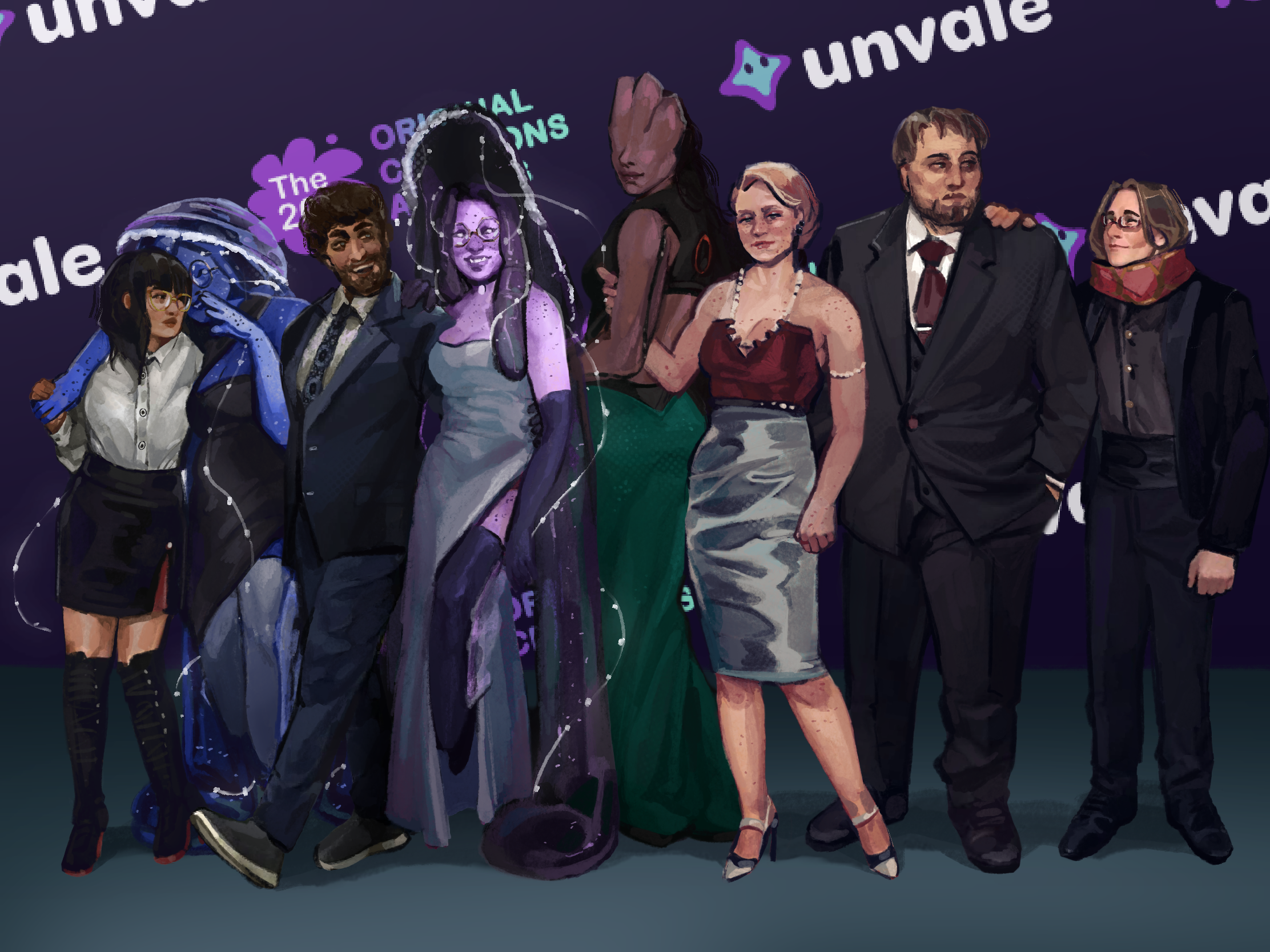 Several character's from Wasobs world at the OCA