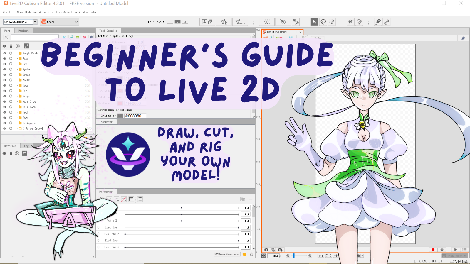 How to Draw Live 2d Basic Art Guide Book Illustration Animation