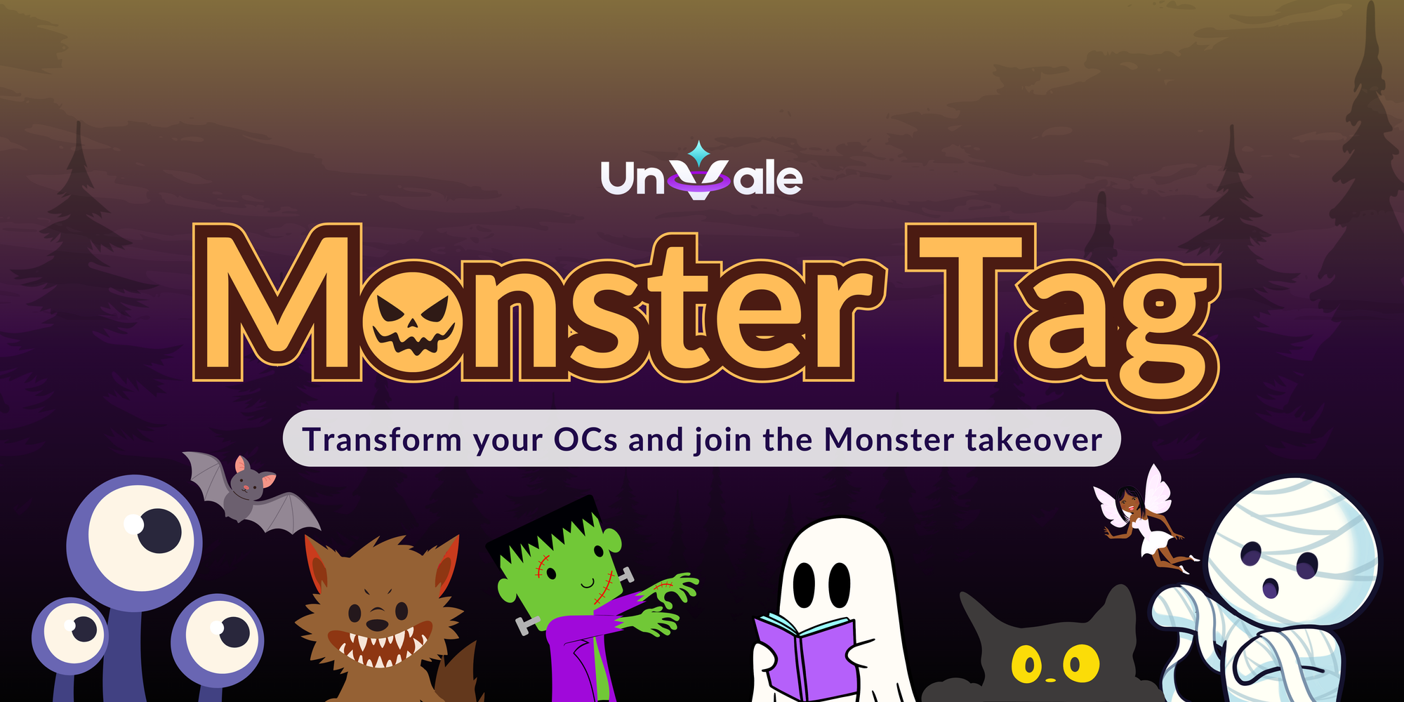 UnVale's Monster Tag event - transform your OCs into monsters. Bottom depicts several types of monsters.