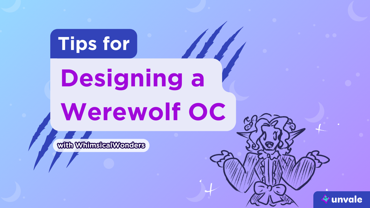 Doodle Whimsy introduces tips for designing werewolf OCs